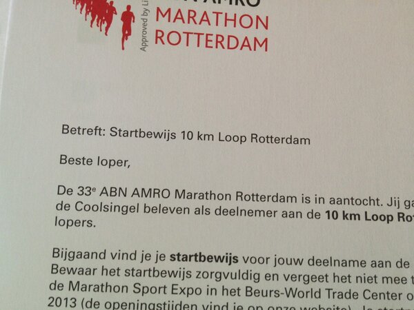 rrosberg's tweet photo. We moeten weer aan de bak @DRSCHILDER 14 april komt best snel en ik heb te weinig getraind #10kmrdam http://t.co/xLAjspma