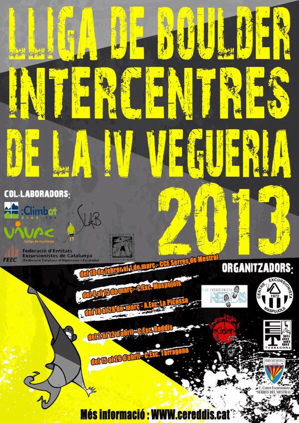albertodahl's tweet photo. Competició de bloc de la IV Vegueria de la FEEC. Més informació a http://t.co/HRjjFMEC http://t.co/E0olCsC8" @JofreGuasch