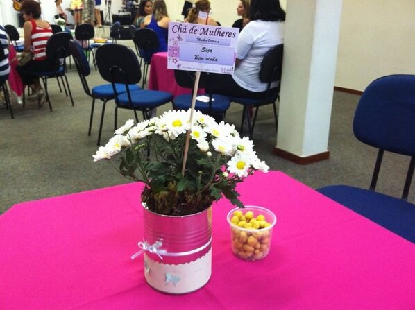 Decoração do Chá de Mulheres na Renascer Osasco!!