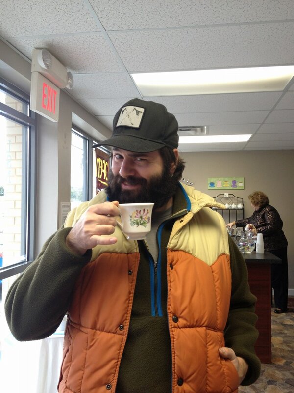 USNiece's tweet photo. Even the bearded enjoy tea http://t.co/WBQFN7ou