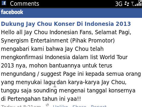 MusicJayID's tweet photo. Ini kabar soal konser Jay Chou di Indonesia :) http://t.co/zpNNfvyO