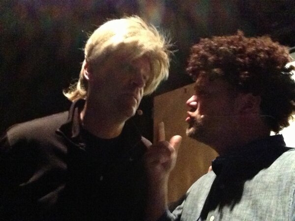 johnnyandchachi's tweet photo. Johnny and Chachi are killing... eachother backstage. #uncommon13 http://t.co/FGel06Dv