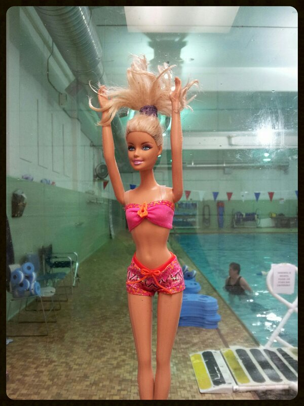 PoolBarbie12's tweet photo. Thanks for swimming in our pool! Buh bye! #lifeguardproblems #wheresbarbie http://t.co/9RvfbvFF