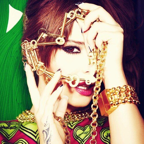 RubyGoldJewels's tweet image. Back in stock! Bex Rox Rose Gold Art Deco Cuffs, as worn here by Cheryl on her Call my Name track sleeve