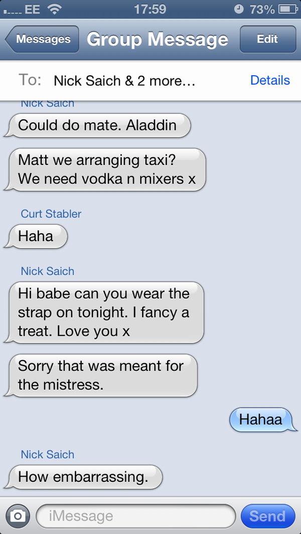 CurtisStabler's tweet photo. “@leesmall22: @MattMido_29 @CurtisStabler  at least @saichy_avfc is up for a good night!! Hahaa http://t.co/03fTopqz” @RoyCropperNOT #LAD