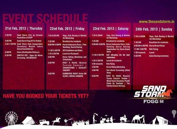 SandStormINDIA's tweet photo. And here's our festival schedule for all who have waited for long! #4daystogo #sandstorm http://t.co/VAucUDyi