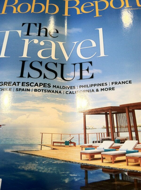 foodmonsters's tweet image. Just got this months issue of @RobbReport #TravelIssue. @VeuveClicquot Hôtel du Marc looks amazing. #travel #luxury