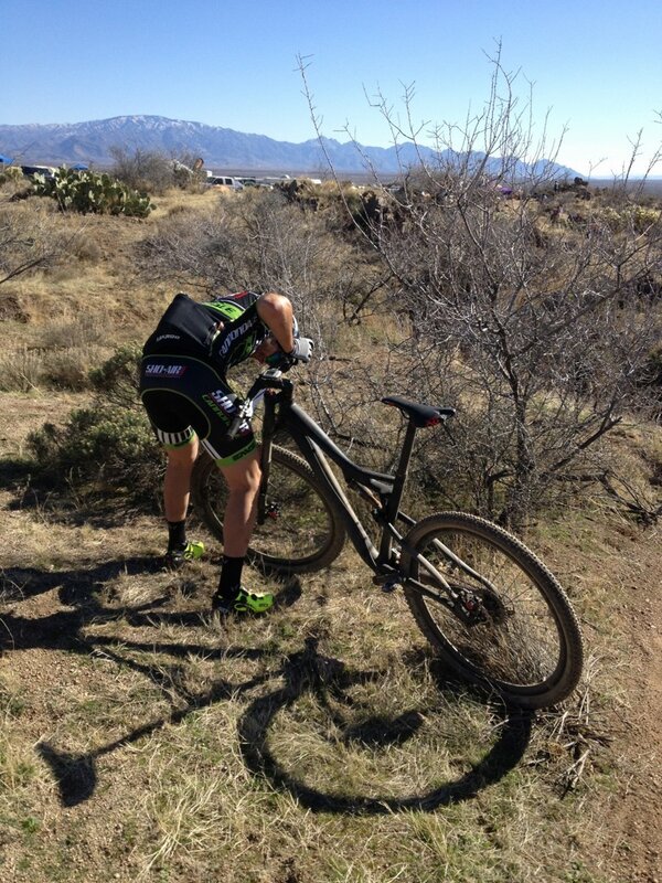 .<a href="/iamspecialized/">Specialized Bicycles</a> <a href="/bhoffmanracing/">Ben Hoffman</a> gets by #Sho-Air <a href="/RideCannondale/">Cannondale</a> on lap three of <a href="/Epicrides/">EpicRides</a> #24HOP. #Flat