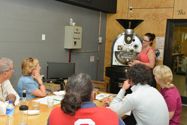 Coffee tasting by our team during a barista course.