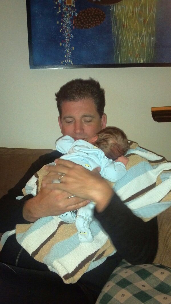TheTurtleWay's tweet photo. Me and my new nephew Levi http://t.co/eCeNDOhV