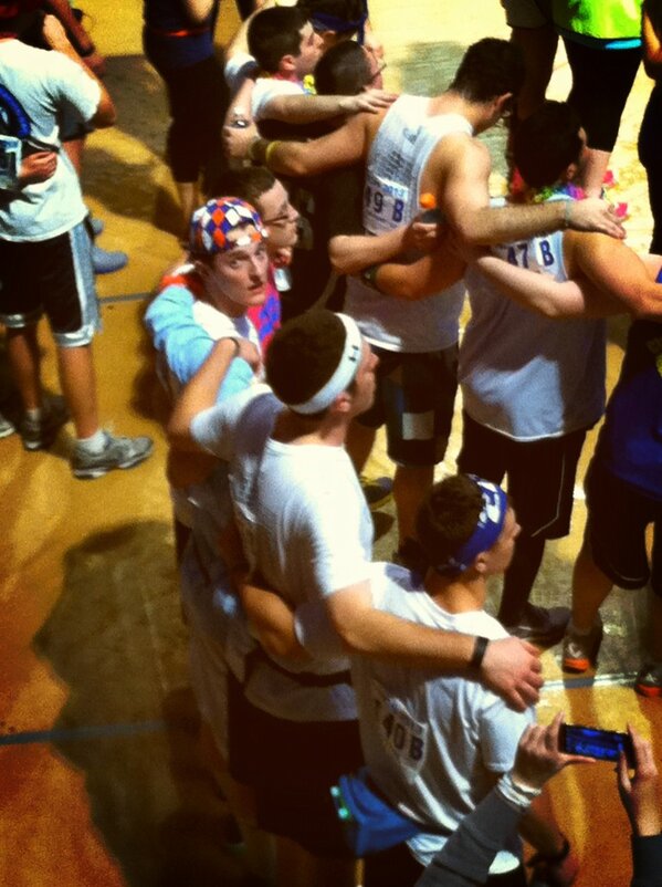 PennStatePGM's tweet image. Our four dancers are still going strong on Sunday morning! #THON2013 #FTK @Tyler_Santa @The5heads @TylerFranksGolf