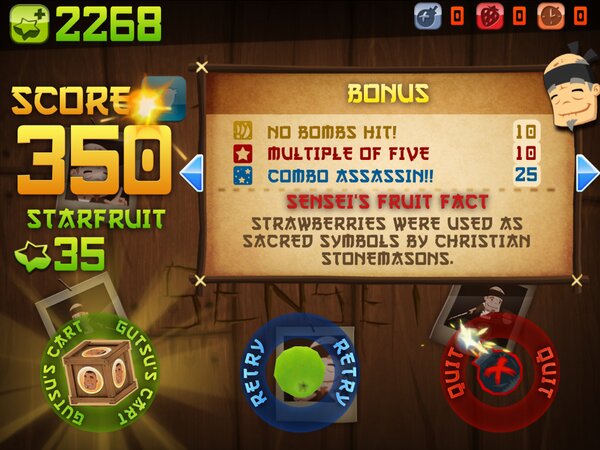 onlygaryj's tweet photo. I scored 350 points in Fruit Ninja HD's Arcade Mode for iPad!a http://t.co/wsmKib87 http://t.co/VJ03Ugv4