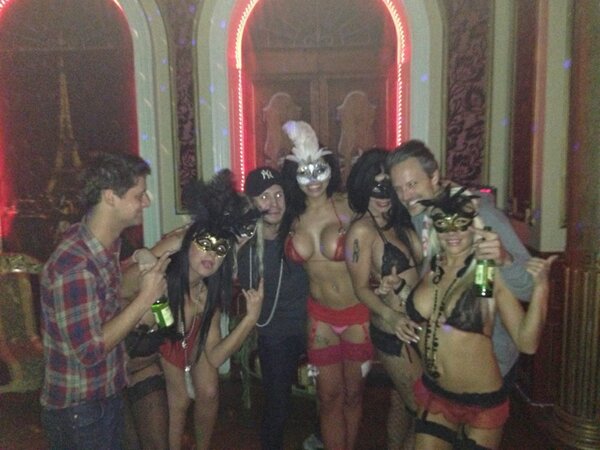 HOUSEKEEEPING's tweet photo. @BattyMDH @Robyn_Ward I think resident Housekeeping DJ's had fun last night smashing up Sweden http://t.co/QUhYQiJK