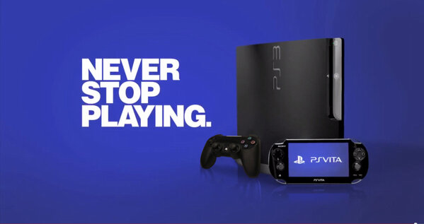 AytacSarkmaz's tweet photo. #playstation2013 Never Stop Playing. http://t.co/x0kum7fn