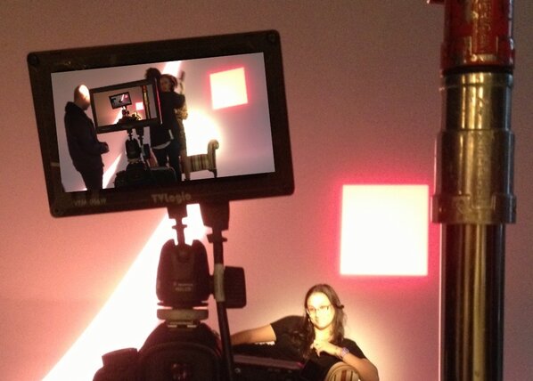 phofinity's tweet photo. Behind the scenes at @TaraPriya new video shoot this weekend with @adambuncher! Really excited to see the final cut! http://t.co/C3nYtTpy
