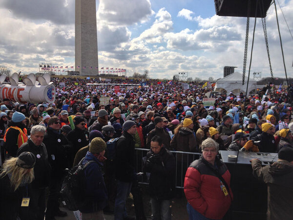benandjerrys's tweet photo. We're lending our voice to the 40,000 strong at the #ForwardOnClimate rally in DC today. #noKXL @ClimateForward http://t.co/pgKBFogp