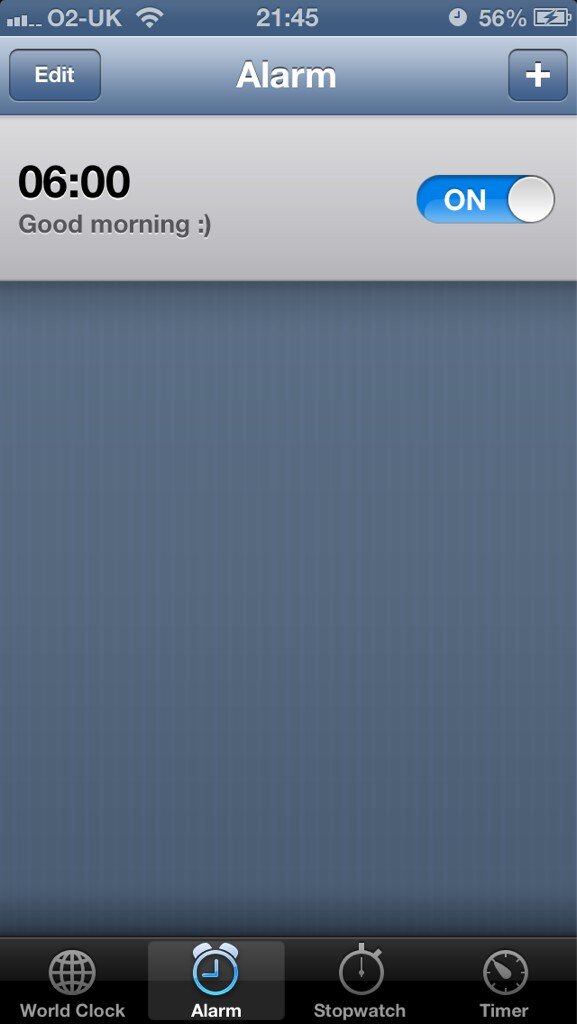 gemery8's tweet image. A smiley emoticon: helping me to not see each alarm as a struggle but welcome each morning. #WhoAmIKidding #29togo