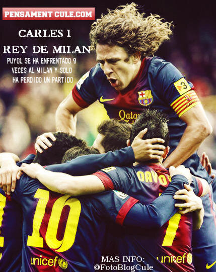 Carles I ERey de Milan. lPortada Pensament Culé 18/02/13  
@PedroLMas