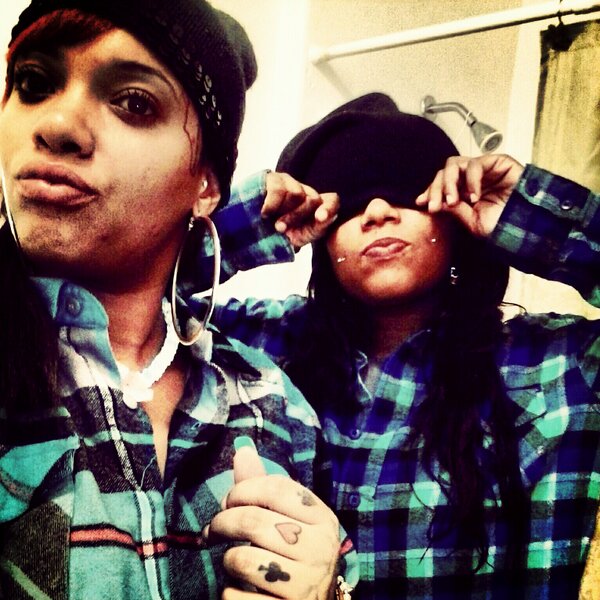 avoidbums's tweet image. Mask on gloves on like Mickey mouse clips sticking out, #gangsta #sisters