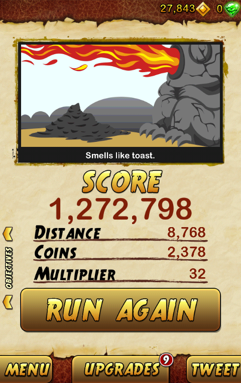 markdiaday's tweet image. I got 1272798 points while escaping from a Giant Demon Monkey. Beat that! bit.ly/TempleRun2Andr…