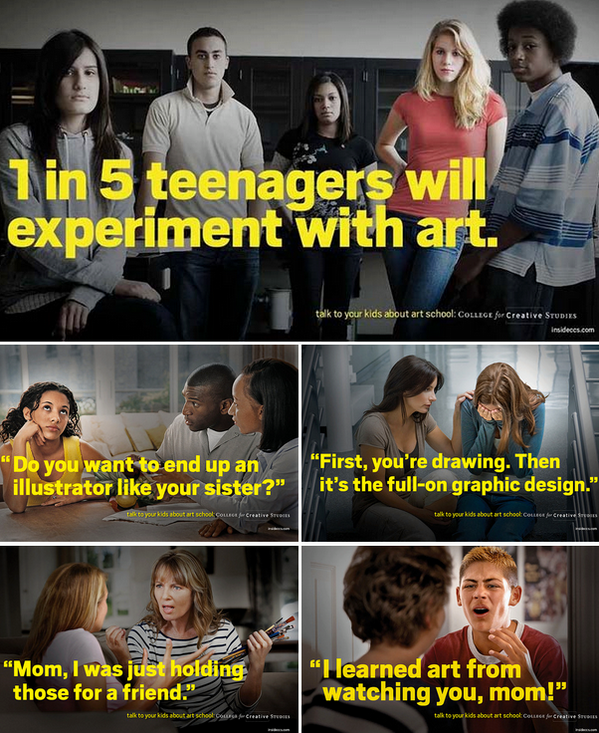 mhwebb14's tweet photo. clever advert #li http://t.co/dvIfRmFq