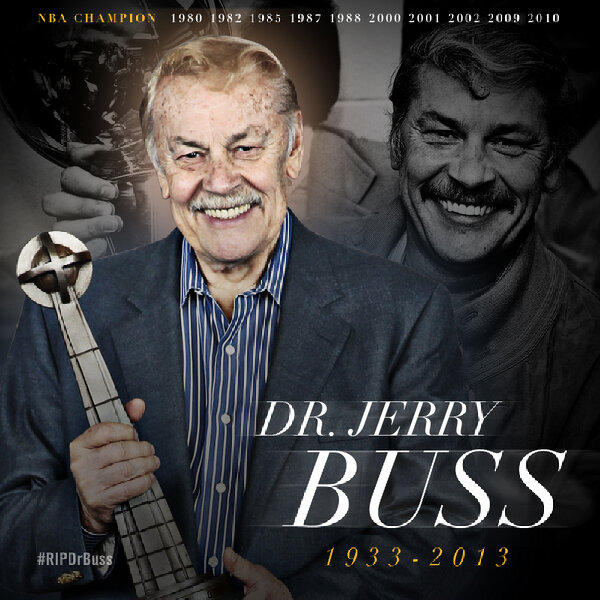 Longtime Lakers owner Dr. Jerry Buss passed away today at 5:55am after a long illness. He was 80. #RIPDrBuss
