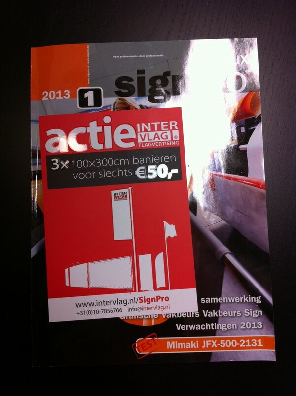 Onze speciale wederverkopers-actie is vandaag officieel verstuurd bij het magazine van #SignPro !