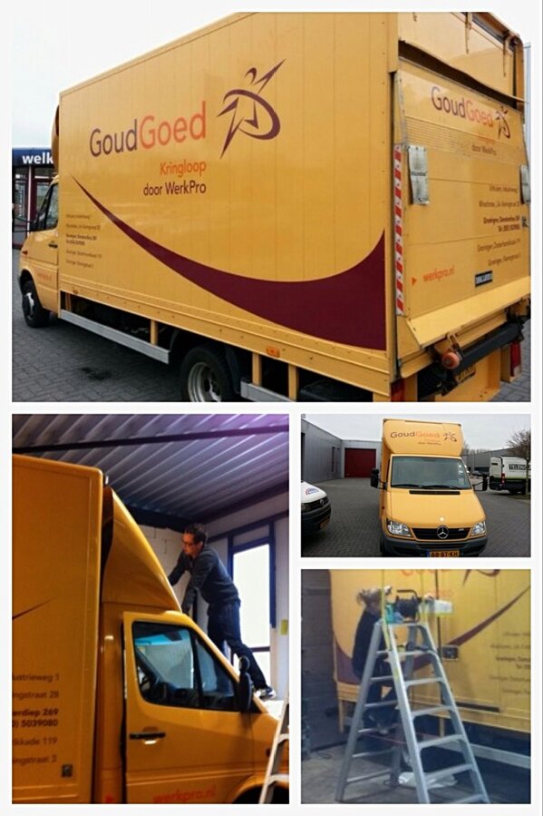 Heeft u de versbeplakte bakwagen van #WerkPro al gespot?