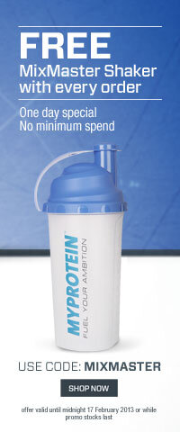 DiscountProtein's tweet image. £6 OFF £60 from My Protein using code 'Facebook60' ends TODAY, plus FREE delivery and shaker - goo.gl/ZIN3H