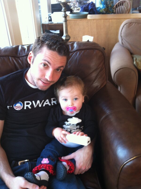 GrandpaStarr's tweet photo. Lily and Chris playing Wii bowling.... http://t.co/1EtUoHns9I