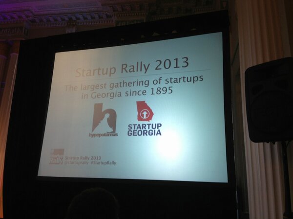 marykmiano's tweet photo. And we're off! Excited to launch @StartupGA! #startuprally http://t.co/I2vA3HdB