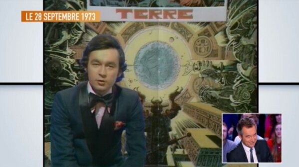 canalplus's tweet photo. Coucou @michel_denisot #backin1973 ;-) http://t.co/vTC9Xob3 #PlacardàArchives #LGJ via @GrdJournal