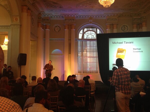 ericrav's tweet photo. @scoutmob is so great. Yay free food and yay #atl startups. #startuprally http://t.co/3oaM2N03