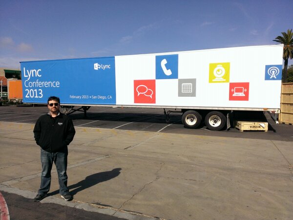 Waveformation's tweet image. Finally here at #lyncconf