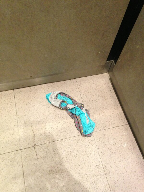 hjspain's tweet image. Underwear in the elevator #jwuproblems