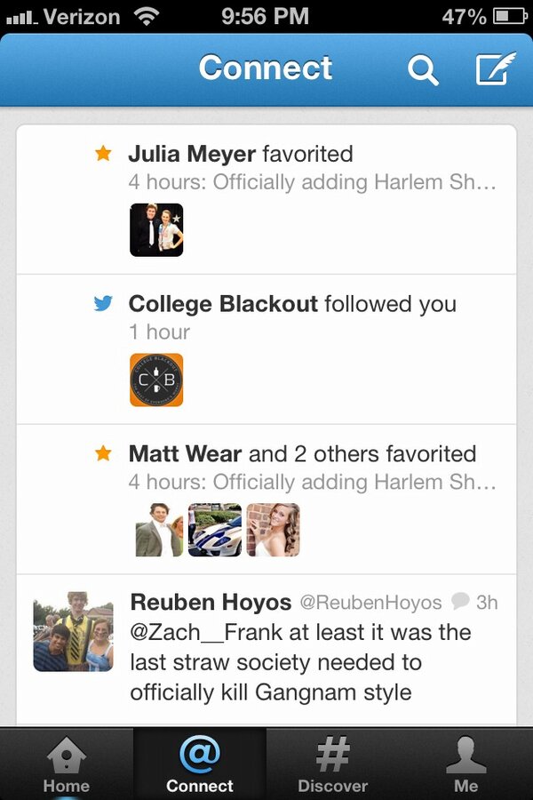 zjfrank13's tweet photo. Well apparently College Blackout follows me #honored #wontletyoudown http://t.co/f6zSGkLO