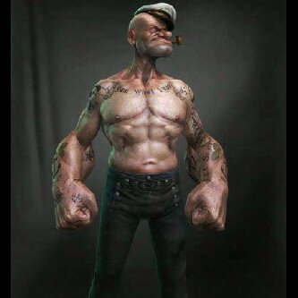 matthew mclennan on Twitter: &quot;This pic is too awesome ! New age popeye ! # popeye #tattoos # hardcore http://t.co/gMRfDvFO&quot;