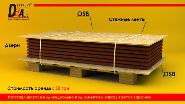 Deliveryauto's tweet image. Новая доп. услуга компании: Индивидуальная отраслевая упаковка "Сендвич-панель" Стоимость аренды 50 грн