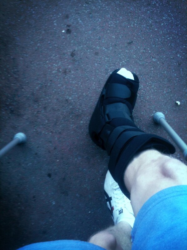 DeanM95's tweet image. It&apos;s that time where I have to put my big moon boot on #disabilityProblems