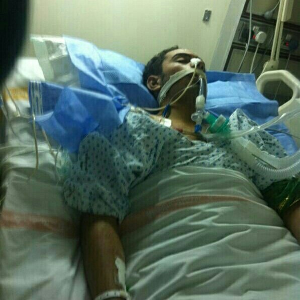Mahmood Isa in very critical condition in coma with brain severely damaged after being shot in the head #bahrain