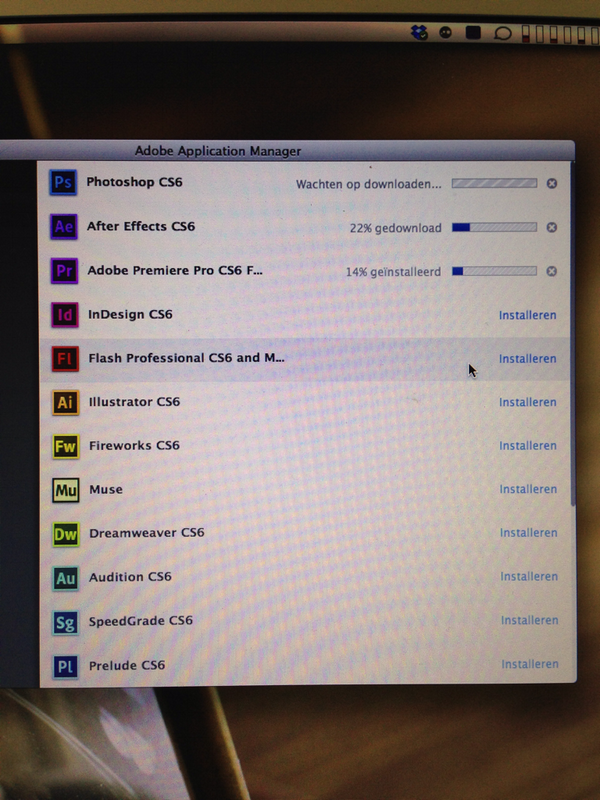 ThisIsVideo's tweet image. Just became member of @creativecloud and now downloading the apps (: #postchat