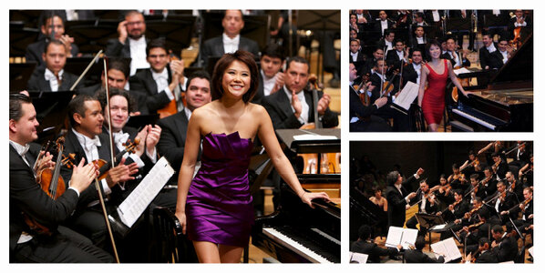 DGclassics's tweet photo. Yuja spent last week in Caracas to perform &amp; record Rachmaninov and Prokofiev with @GustavoDudamel &amp; the #SBSOV: http://t.co/YM37CVBX
