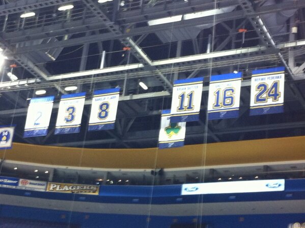 blues retired numbers