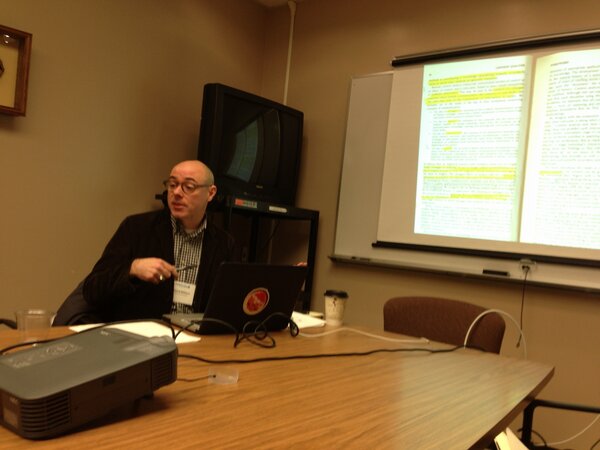 Patrick Williams talks about reader, interface, and the social at #thatcampwny