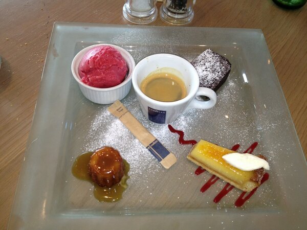 MPerrard's tweet photo. Cafe gourmand in LE Bistrot Pierre Sheffield, amazing &amp; amazing value! http://t.co/CiOHFcUo