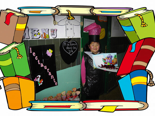 Biblioteca disfrazada de AMOR con un menú especial para un día especial en nuestro LECTAURANTE.