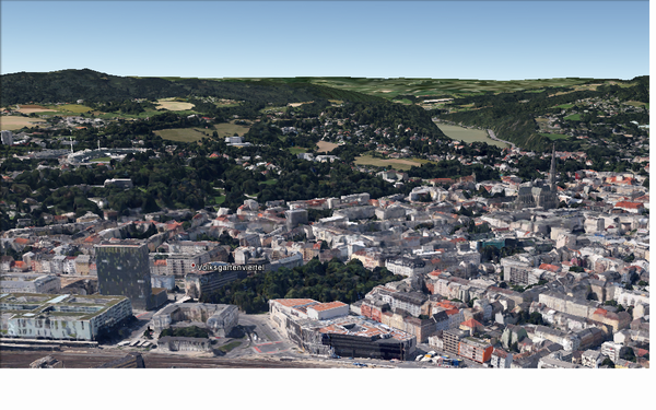 rajvlinci's tweet photo. #Linz ist letztens auch in 3D in Google Earth zu sehen. http://t.co/1tODG6Zp