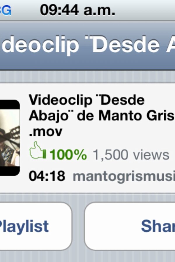 MantoGrisMusic's tweet photo. Ahi van esos Views.... Mil gracias! Compartanlo si pueden. ! http://t.co/FosmXAY4