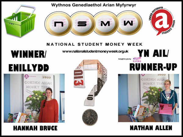 Ateb ‘Cymharwch y Basgedi’ (rhan o Wythnos Genedlaethol Arbed Arian): £14.75. Enillwyr...