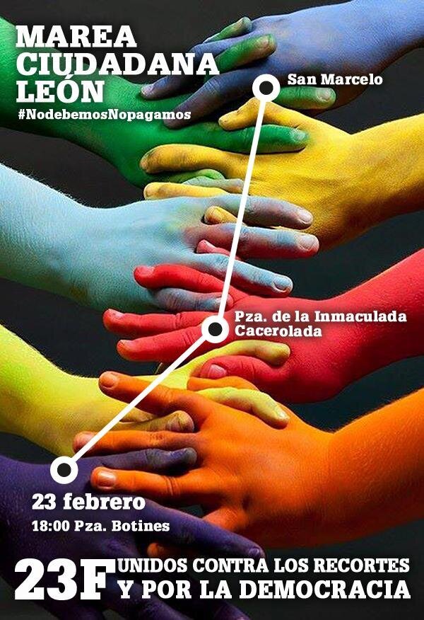 AlegreJos's tweet photo. Marea ciudadana en #LeonEsp #nodebemosnopagamos http://t.co/36346YH2